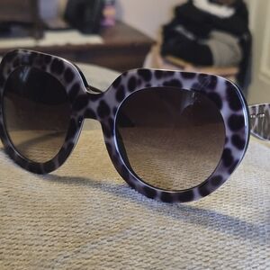 Dolce & Gabbana Purple Tortoiseshell Oversized Sunglasses